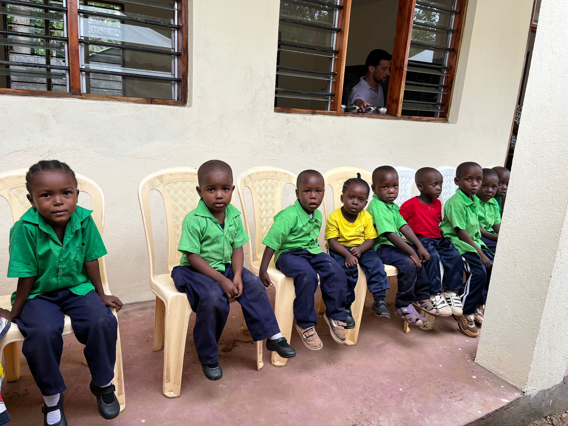 Kenyan children gathered together